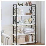 $143 HCHQHS Bookshelf, 5-Tier Industrial Bookcase,