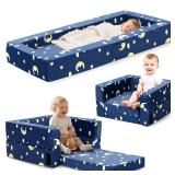 $70 FRUITEAM Portable 3-in-1 Toddler Travel Sofa,