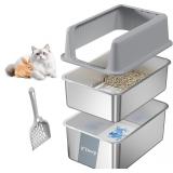 $70 19.7'x13.8'x13.8' Enclosed Stainless Steel Lit