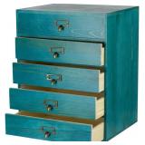 $100 GoooodGIFT Large Wooden Drawers Rustic Desk O