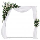 $40 6.6FT x 6.6FT Metal Wedding Backdrop Stand, Sq