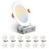 $57 Amico 12 Pack 6 Inch 5CCT Ultra-Thin LED Reces