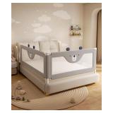 $130 2 Piece Bed Rails for Queen Bed, No-drill Nee