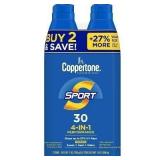 $45 Coppertone Sport Sunscreen Spray - SPF 30 - 2p