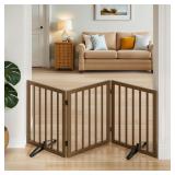 $70 Dog Gate for Stairs,Foldable Dog Gate for Indo
