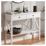 $100 ChooChoo Console Table with Drawers, Narrow W