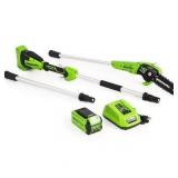 $180 Greenworks 40V 8' Cordless Pole Saw with 2.0