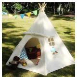 Lavievert Children Playhouse Huge Indian Canvas Te