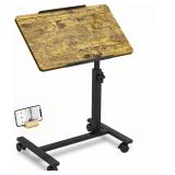 $50 Overbed Table with Wheels Bedside Rolling Lapt