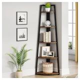 $100 Tribesigns 5 Tier Corner Bookshelf and Bookca