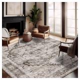 $161 CHAMPLANT Washable Area Rug 10'x14' Deep Khak
