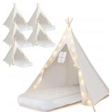 $218 6 Pack Teepee Tent for Kids Thickened with Li
