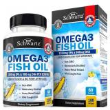 25-23D1 Triple Strength Omega 3 Fish Oil 3000mg...