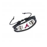25-24B7 Ukofhgg Braves Black Woven Casual Bracelet