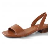25-24A1 Ankis Low Heel Women Sandal Square Open...