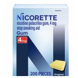 25-24D7 Nicorette Nicotine Gum 4mg Original 200...