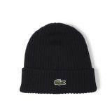 25-24C6 Lacoste Ribbed Wool Hat - One size