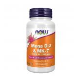 25-24D2 NOW Mega D-3 & MK-7 5000 IU / 180 mcg...
