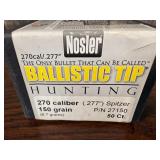 Nosler Ballistic Tip .270 Caliber 150gr Bullets
