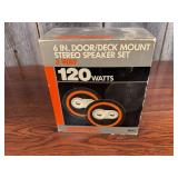 Sparkomatic 6 in. Door/Deck Mount Speaker Set
