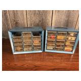 Two Akro-Mils Metal Multi-Drawer Cabinets
