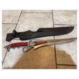 Ornate Fantasy Style Fixed Blade Knife