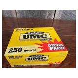 250 Rds Remington UMC .380 Auto 95 Gr. MC
