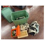 Electrical Components, Rope, and Duffel Bag