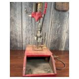 Red Reloading Press with Wooden Base
