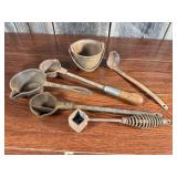 Vintage Cast Iron Ladles and Melting Pots