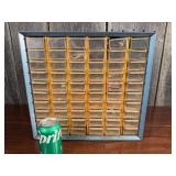 Large Blue Multi-Drawer Hardware Cabinet