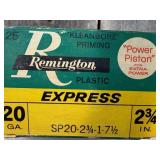 Remington 20 Ga. Express Plastic Shotgun Shells