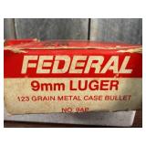 Mixed 9mm Luger Federal & Ultramax Ammunition