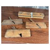 Group of (4) Antique Wooden Molding Planes
