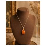 Carnelian Pendant Necklace