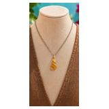 Agate Pendant Necklace