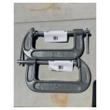 Pair of 5-inch Hawk C-Clamps