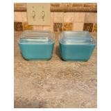 Pyrex Blue Refrigerator Dishes