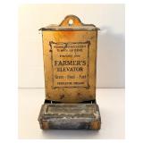 Vintage Farmer's Elevator Match Dispenser