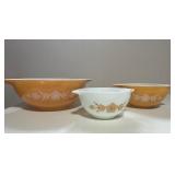 Vintage Pyrex Floral Mixing Bowls