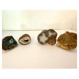 Collection of Four Polished Agates