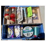 Vintage Tackle Box with Assorted Gear