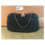 Vintage Black Fabric Evening Bag