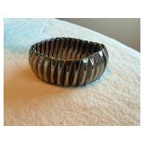 Vintage Silver-Tone Stretch Bracelet