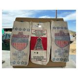 Vintage Lead Shot Canvas Bags