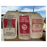 Vintage Lead Shot Canvas Bags