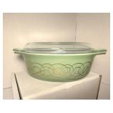 Vintage Pyrex Sage Scroll Casserole