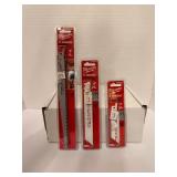 Milwaukee Sawzall 9,6,4' Blades
