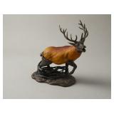 Vintage Elk Figural Table Lamp