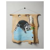 Paul Madore Raccoon Hide Painting